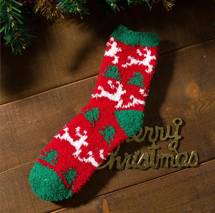 Cozy Christmas Fleece Socks – Ultra Soft, Warm & Fluffy Winter Lounge Socks