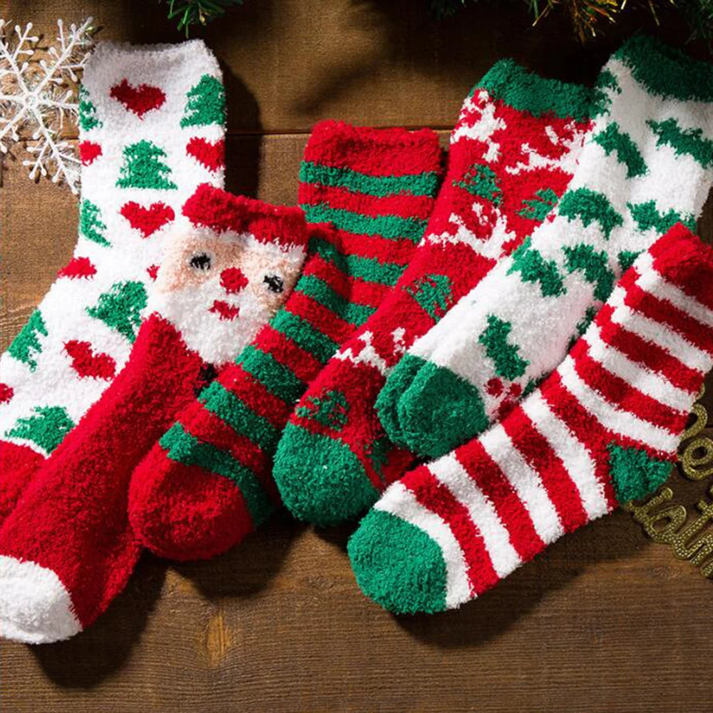 Cozy Christmas Fleece Socks – Ultra Soft, Warm & Fluffy Winter Lounge Socks