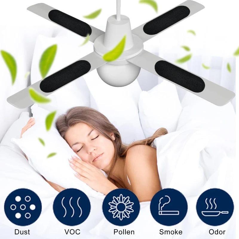 Activated Carbon Ceiling Fan Filters (Pack of 1 or 6)– Breathe Better, Live Fresher 🌀