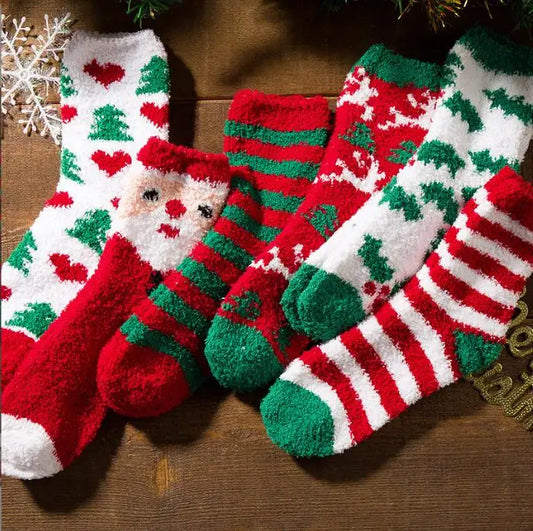Cozy Christmas Fleece Socks – Ultra Soft, Warm & Fluffy Winter Lounge Socks