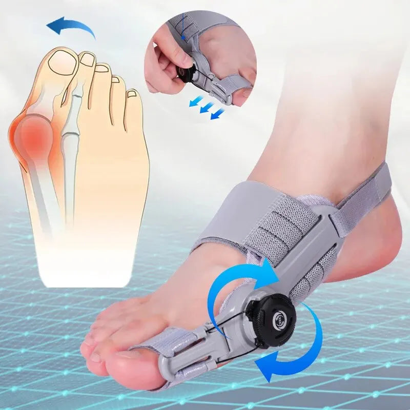 Adjustable Corrector with Rotatable Knob – Day & Night Hallux Valgus Relief (Unisex)