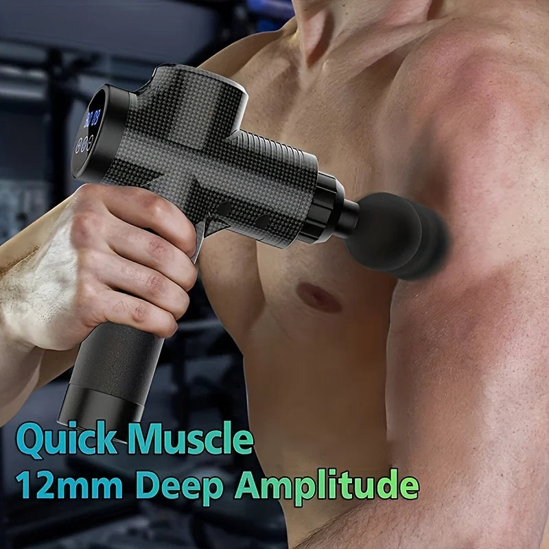 30-Speed Deep Tissue Massage Gun – Quiet Muscle Relaxer for Full Body Recovery