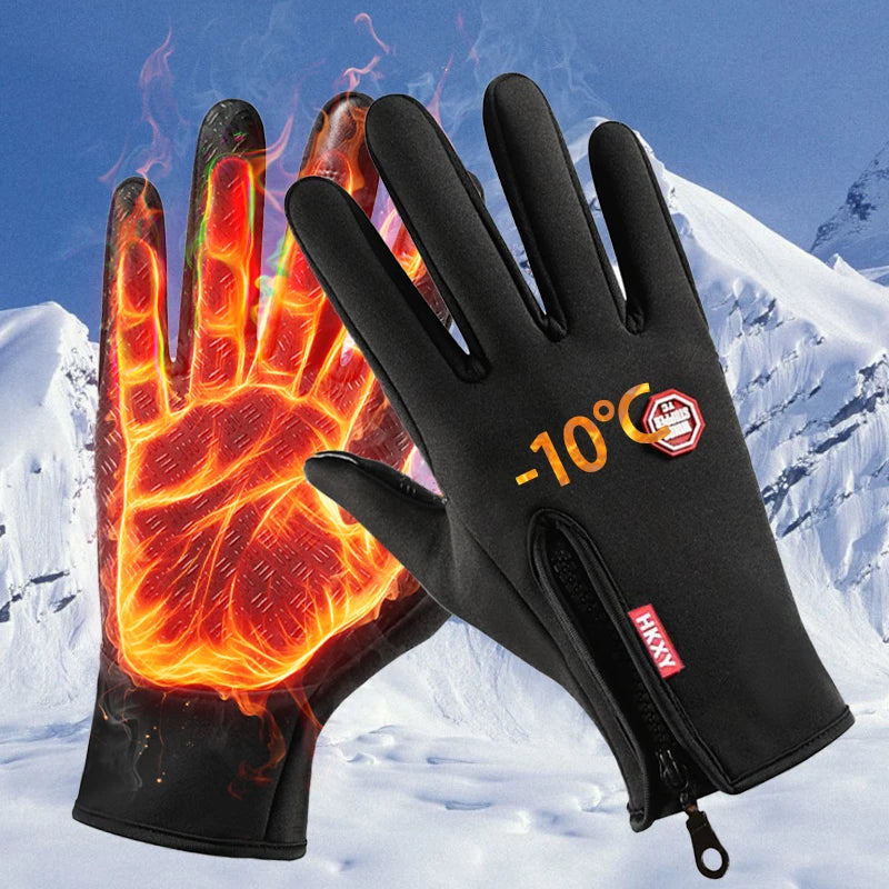 Touchscreen Winter Gloves – Warm, Windproof & Non-Slip for Men & Women