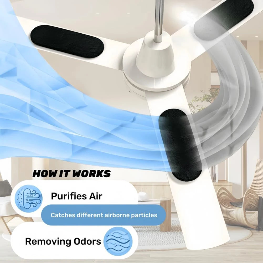 Activated Carbon Ceiling Fan Filters (Pack of 10) 🌀 – Breathe Better, Live Fresher