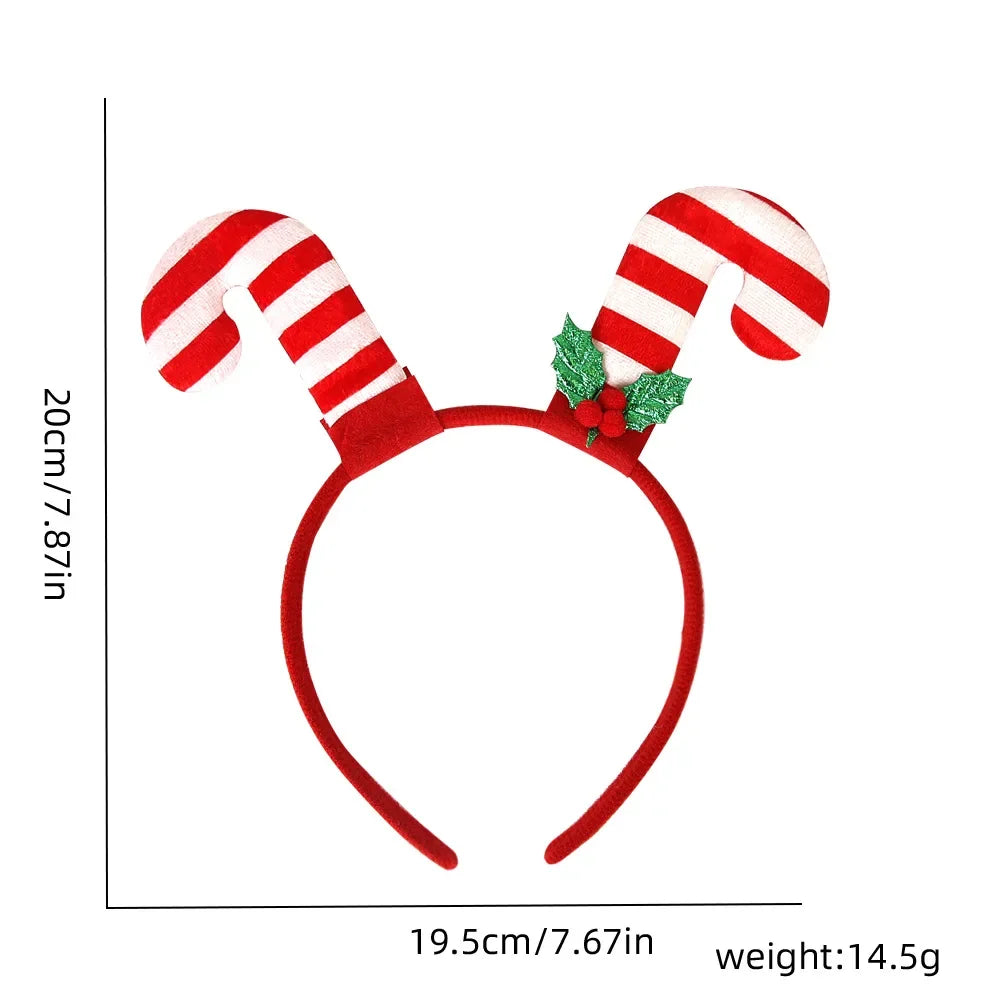 Santa Christmas Headband – Cute Holiday Party Accessory for Kids & Adults