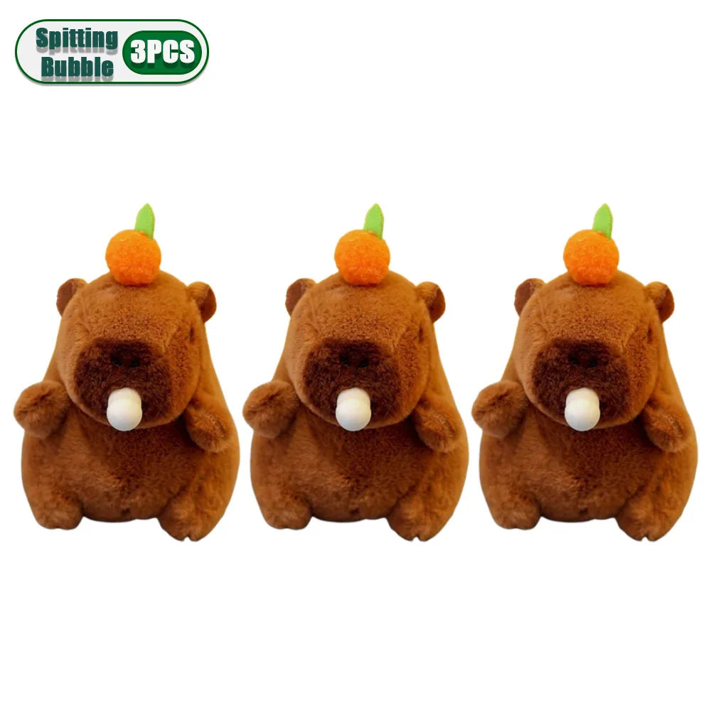 Plush Capybara Keychain – Cute Wagging Tail Toy Pendant for Bags, Keys & Gifts (1-20Pcs)