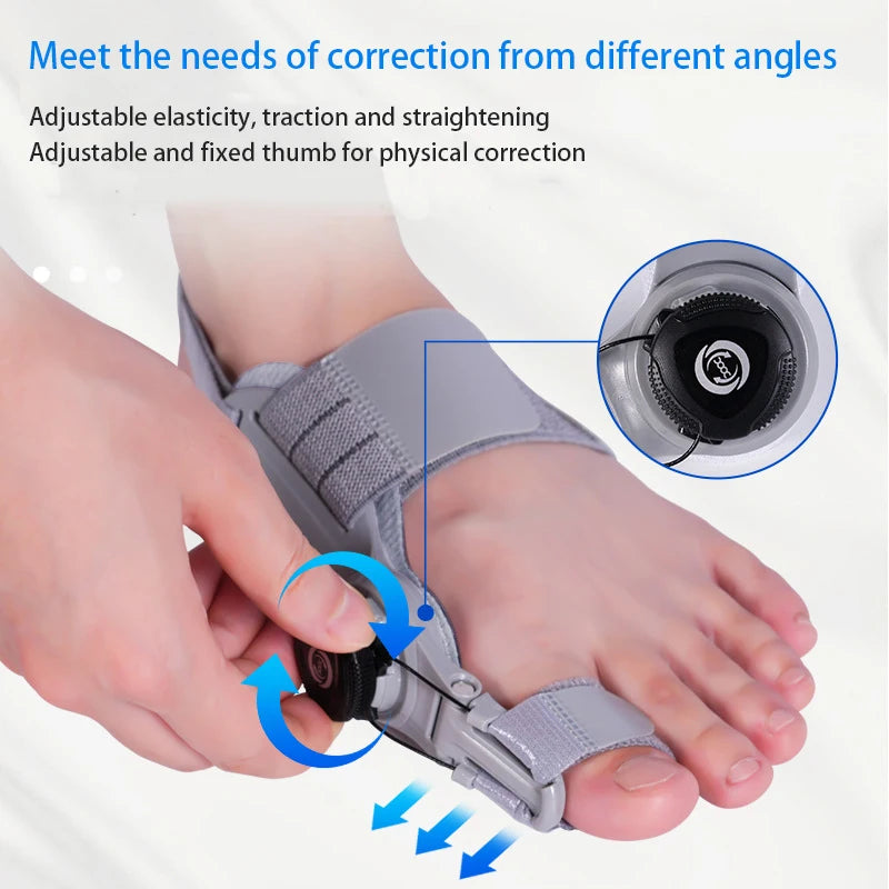 Adjustable Corrector with Rotatable Knob – Day & Night Hallux Valgus Relief (Unisex)