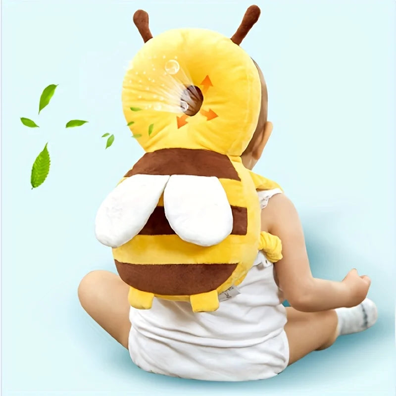 Little Bee Baby Head Protection Pillow – Soft Breathable Anti-Fall Cushion for Toddlers