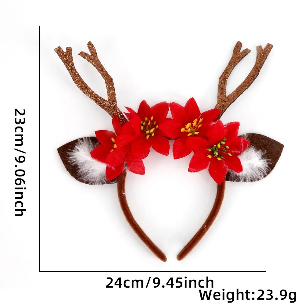 Santa Christmas Headband – Cute Holiday Party Accessory for Kids & Adults