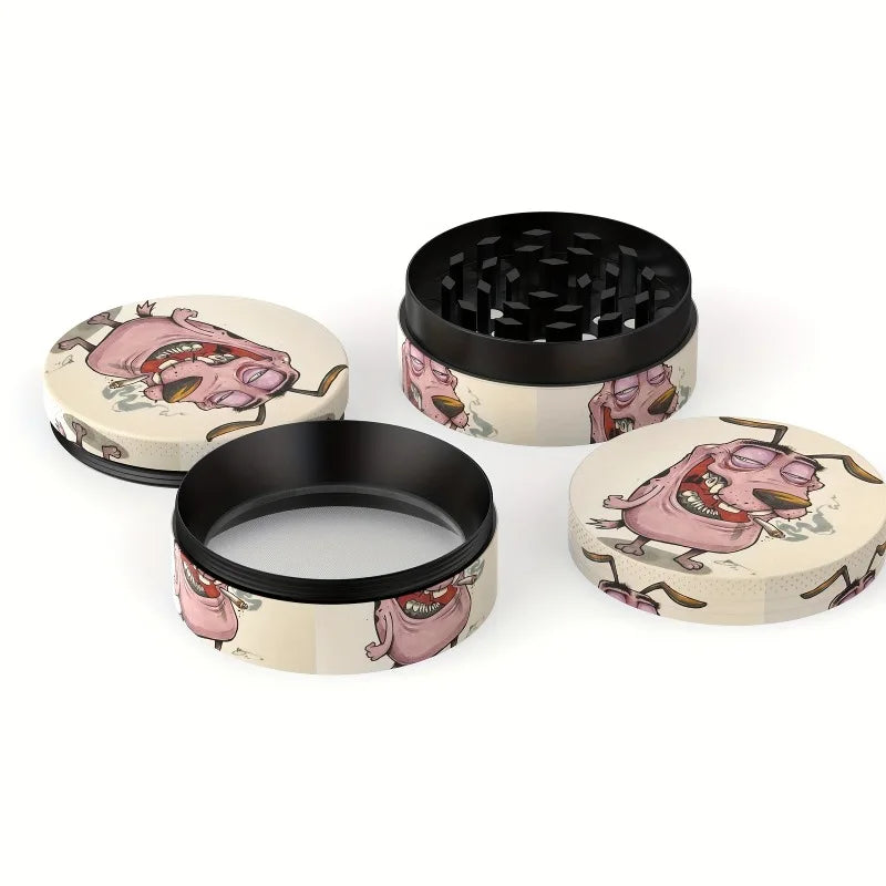 2-Inch Zinc Alloy Herb Grinder – Courage Pattern Spice & Tobacco Crusher