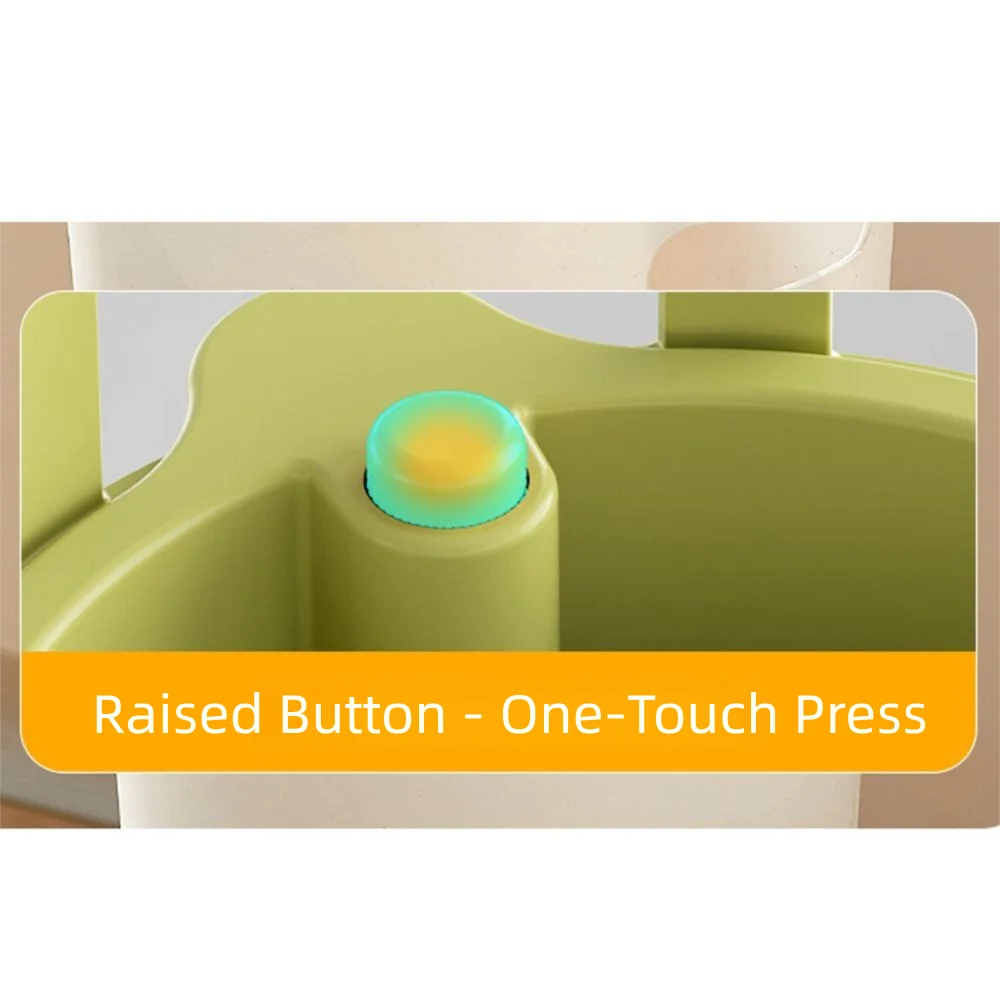 Press-to-Empty Sink Strainer Basket – Hanging Kitchen Drain Filter with Detachable Bottom