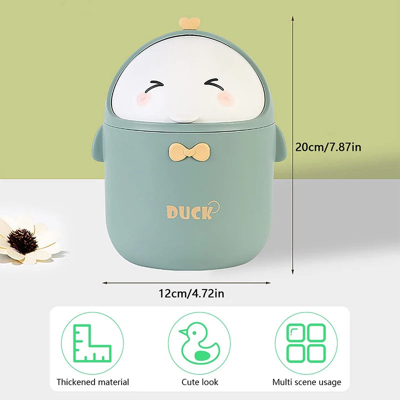 Mini Desktop Trash Can with Lid – Cute, Clean & Compact