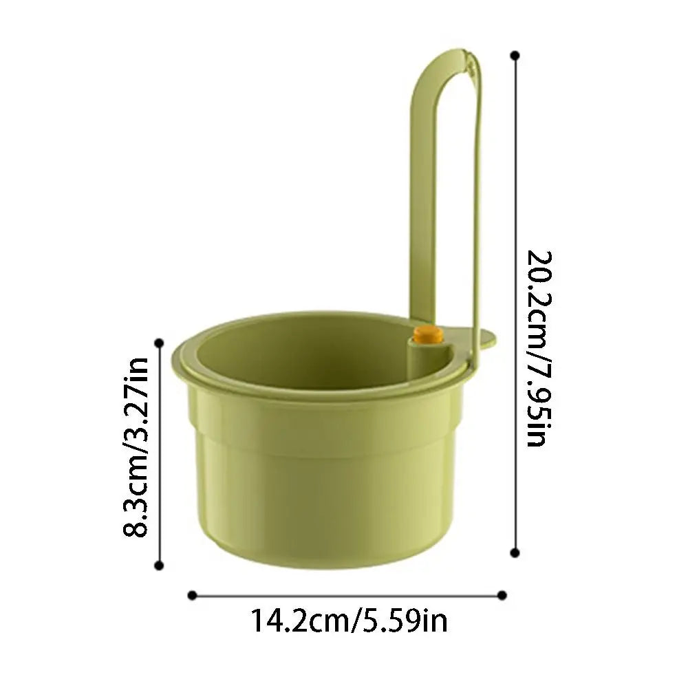 Press-to-Empty Sink Strainer Basket – Hanging Kitchen Drain Filter with Detachable Bottom