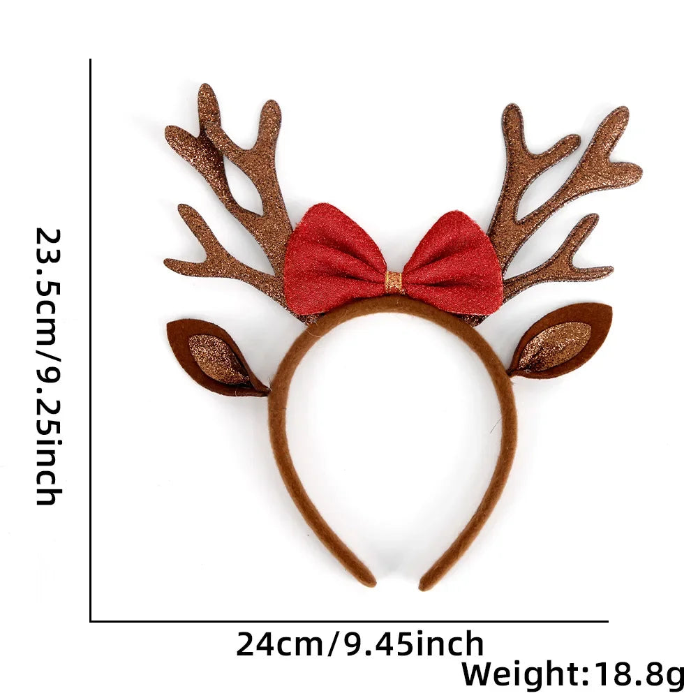Santa Christmas Headband – Cute Holiday Party Accessory for Kids & Adults