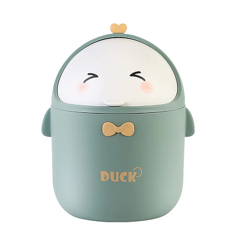 Mini Desktop Trash Can with Lid – Cute, Clean & Compact