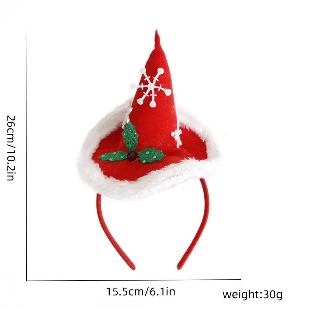 Santa Christmas Headband – Cute Holiday Party Accessory for Kids & Adults