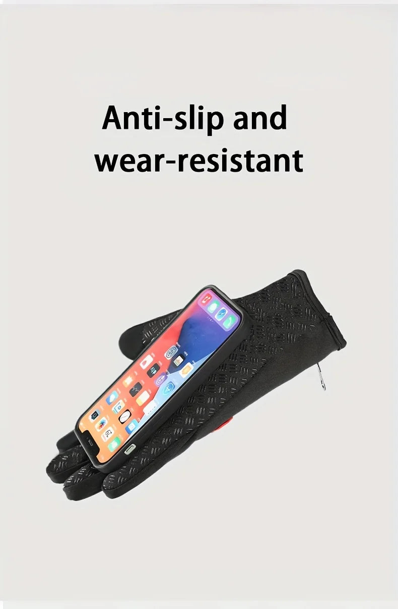 Touchscreen Winter Gloves – Warm, Windproof & Non-Slip for Men & Women