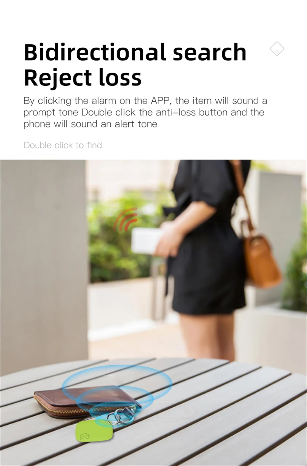 SmartFinder Bluetooth Tracker – Anti-Lost GPS Tag for Keys, Pets, Wallets & More