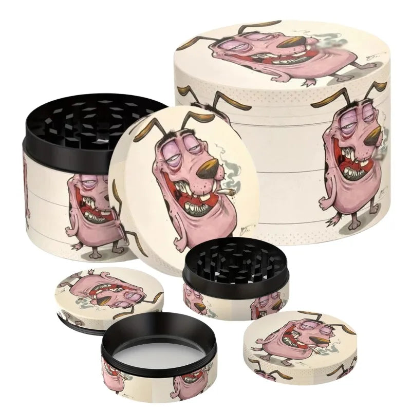 2-Inch Zinc Alloy Herb Grinder – Courage Pattern Spice & Tobacco Crusher