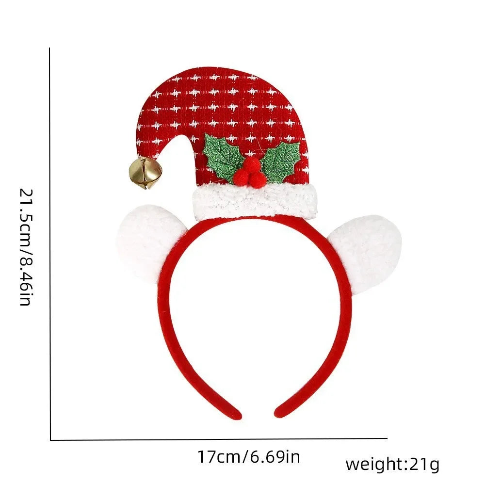 Santa Christmas Headband – Cute Holiday Party Accessory for Kids & Adults