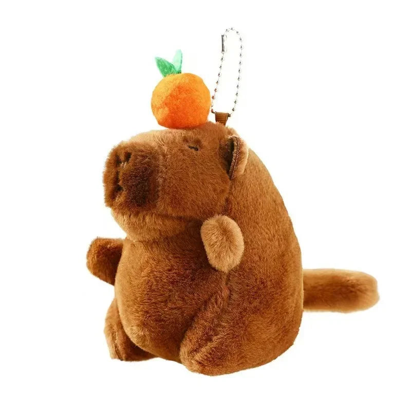 Plush Capybara Keychain – Cute Wagging Tail Toy Pendant for Bags, Keys & Gifts (1-20Pcs)