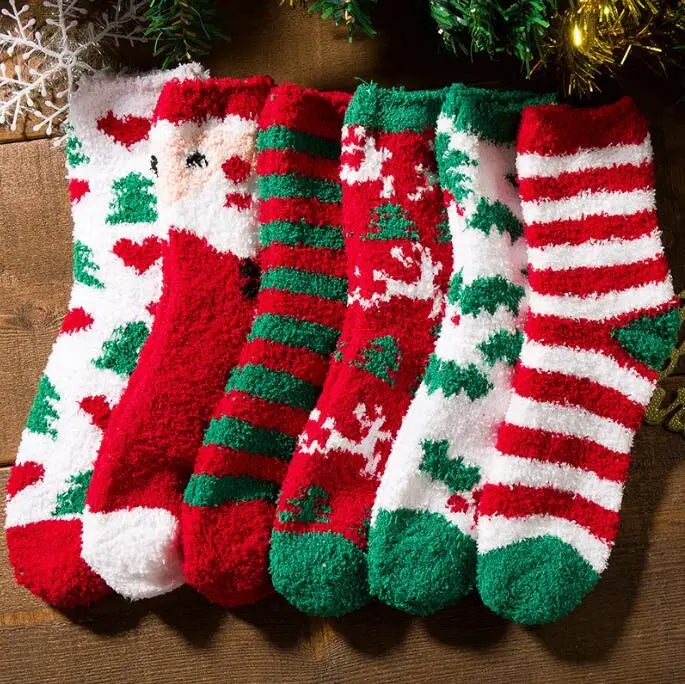 Cozy Christmas Fleece Socks – Ultra Soft, Warm & Fluffy Winter Lounge Socks